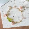 Lily Valley Flower Bracelet Original Handmade Copper Wire
